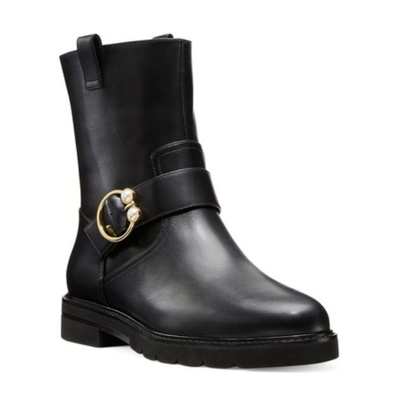 Stuart Weitzman Arlo Bootie with faux pearl - Picture 2 of 6